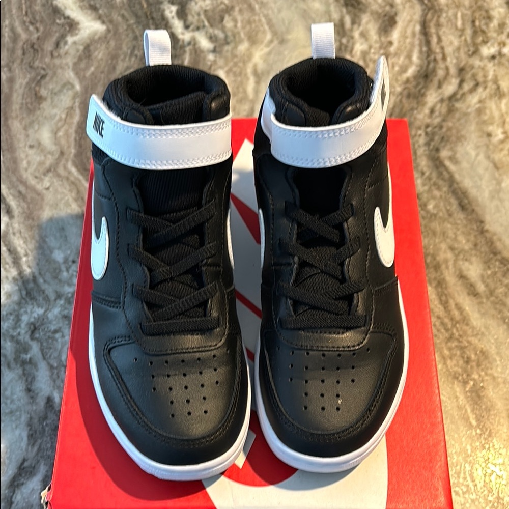 Nike Black and White High-Top Sneakers